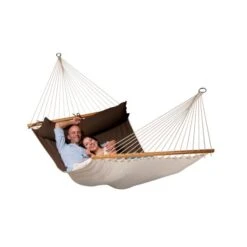 LA SIESTA Hangmat Alabama Kingsize Outdoor - Arabica -Tuinonderhoudsgereedschap Winkel alabama arabica quilted kingsize spreader bar hammock 1609770135 486 600