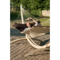 LA SIESTA Hangmat Alabama Kingsize Outdoor - Arabica -Tuinonderhoudsgereedschap Winkel alabama arabica quilted kingsize spreader bar hammock 1609770135 489 600