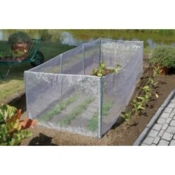 Insectengaas Met Palen 0,7 × 4 M - Set Van 2 Stuks