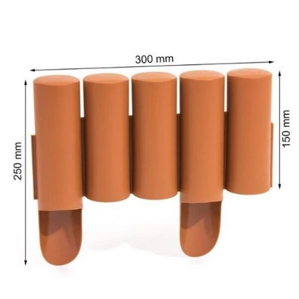 Borderrand Palissade Terracotta - 240 Cm 2 Borderrand Palissade Terracotta - 240 Cm - Afbeelding 2