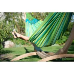 LA SIESTA Tweepersoonshangmat Brisa Outdoor - Limoengroen -Tuinonderhoudsgereedschap Winkel brisa lime double classic hammock outdoor 1609770124 240 600