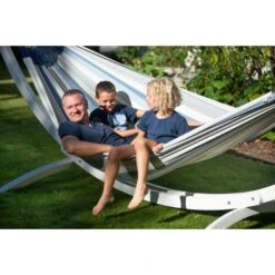 LA SIESTA Tweepersoonshangmat Brisa Outdoor - Lichtblauw -Tuinonderhoudsgereedschap Winkel brisa sea salt double classic hammock outdoor 1609770120 147 600