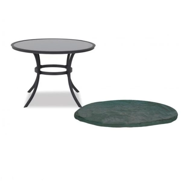 Hoes Voor Tafelblad Rond - Ø 90 Tot 120 Cm 1 Hoes Voor Tafelblad Rond - Ø 90 Tot 120 Cm