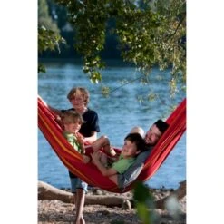 LA SIESTA Tweepersoonshangmat Currambera - Kersenrood -Tuinonderhoudsgereedschap Winkel currambera cherry cotton double classic hammock 1609770125 267 600