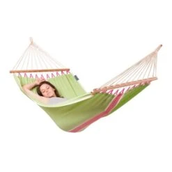 LA SIESTA Eenpersoons Spreidstok Hangmat Outdoor - Fruta Kiwi -Tuinonderhoudsgereedschap Winkel fruta kiwi single spreader bar hammock outdoor 1609770130 401 600