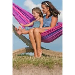 LA SIESTA Eénpersoonshangmat Orquídea - Paars -Tuinonderhoudsgereedschap Winkel orqudea purple cotton single classic hammock 1609770119 124 600