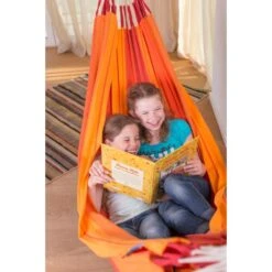 LA SIESTA Eénpersoonshangmat Orquídea - Vulkaanrood -Tuinonderhoudsgereedschap Winkel orqudea volcano cotton single classic hammock 1609770116 44 600