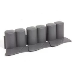 Palissade Met Rand Grijs - 3 Meter - Set Van 8 Stuks -Tuinonderhoudsgereedschap Winkel palissade lvorm grijs 3 m 1484062210 3 600