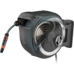 Wandslangenbox GARDENA RollUp Wit - M/L - 25 M -Tuinonderhoudsgereedschap Winkel wandslangenbox gardena rollup wit ml 1651154526 5 600